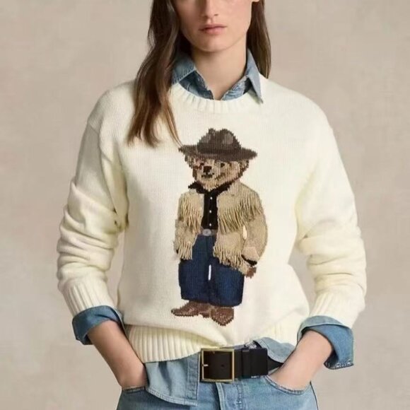 Polo Ralph Lauren Sweaters - Polo by Ralph Lauren White Bear Sweater